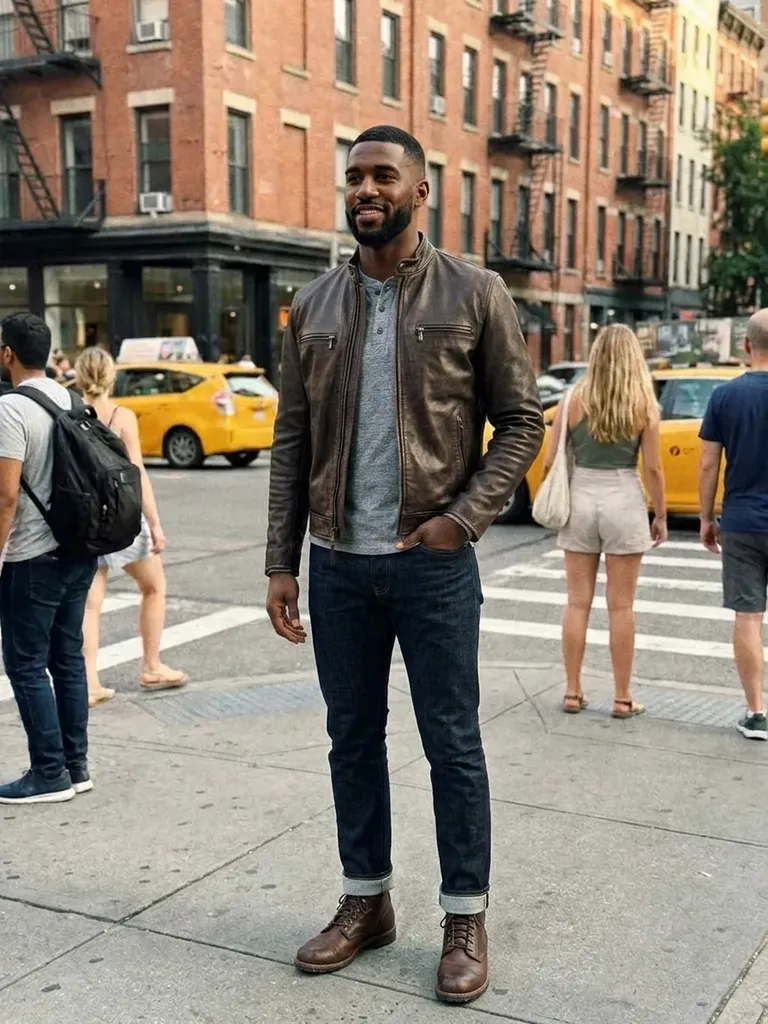 Leather jacket try-on: find the style that suits you - Result
