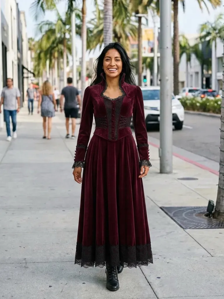 Vampire costume try-on: see your gothic vampire look